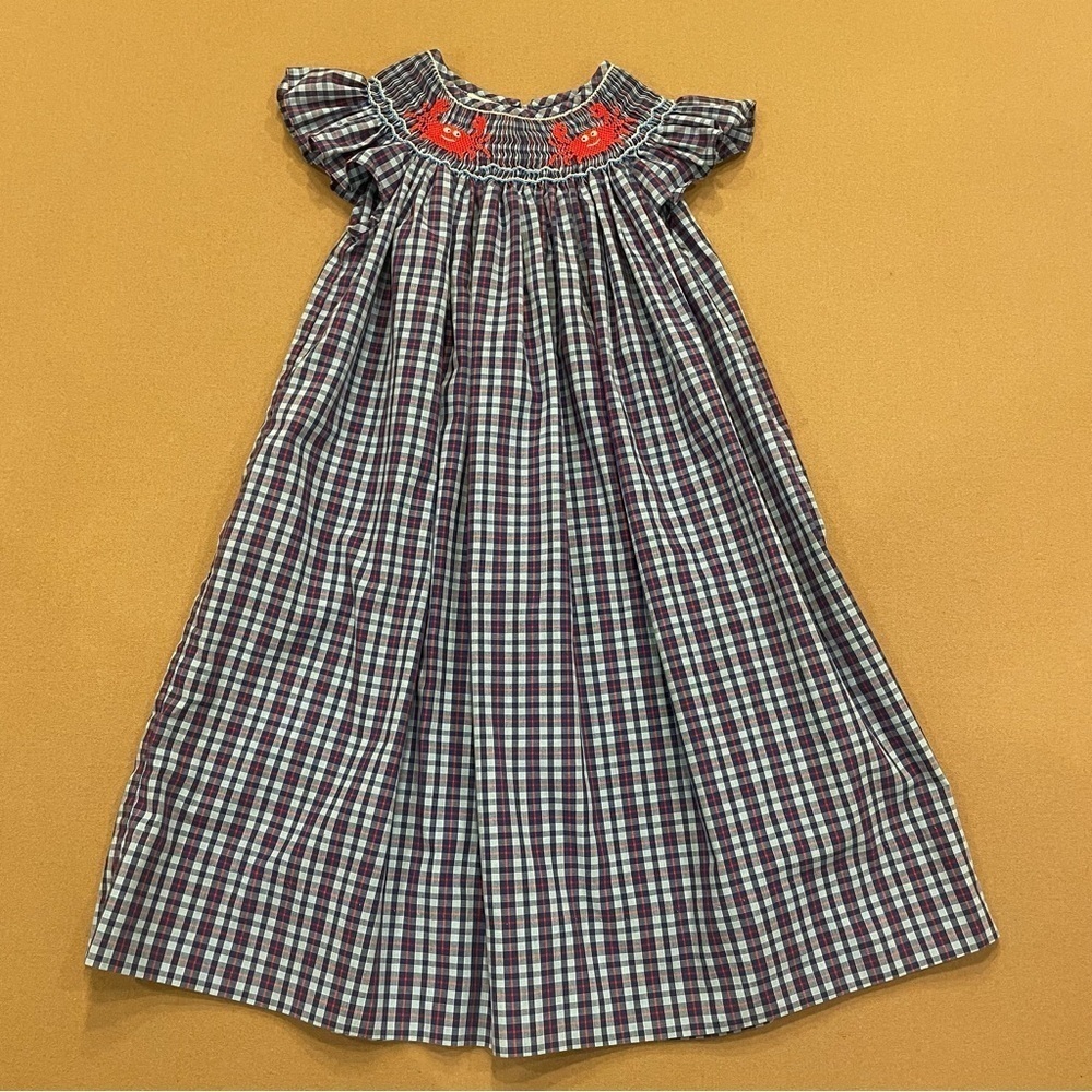 Petite Palace Girl’s Smocked Crab Dress Size 4T